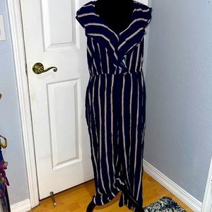 Striped jumpsuit